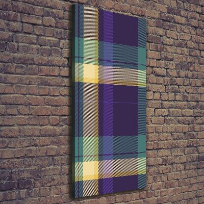 Foto auf leinwand vertikales Karierte Textur