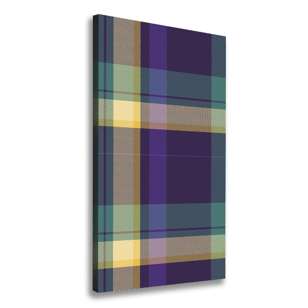 Foto auf leinwand vertikales Karierte Textur