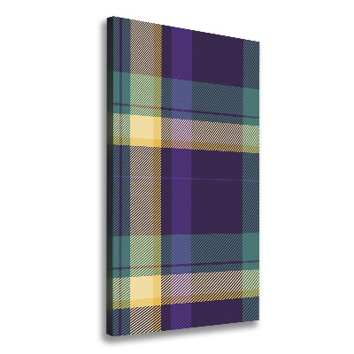 Foto auf leinwand vertikales Karierte Textur