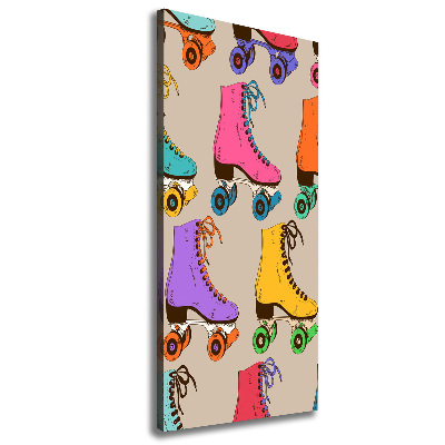 Wandbild vertikales Bunte Rollschuhe