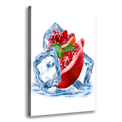 Wandbild vertikales Granatapfel und Eis