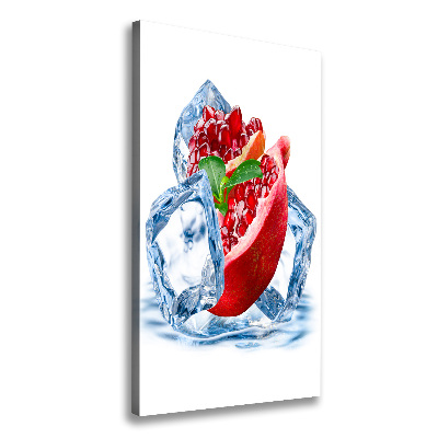 Wandbild vertikales Granatapfel und Eis