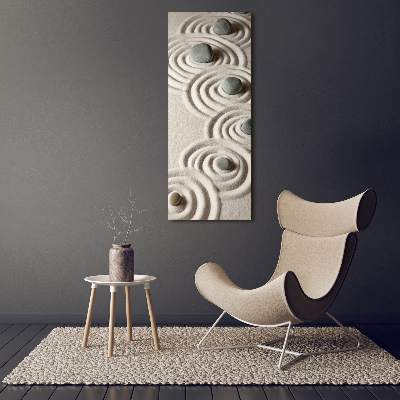 Foto auf leinwand vertikales Steine im Sand