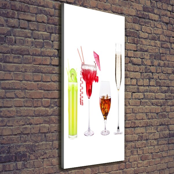 Foto auf leinwand vertikales Farbenfrohe Cocktails