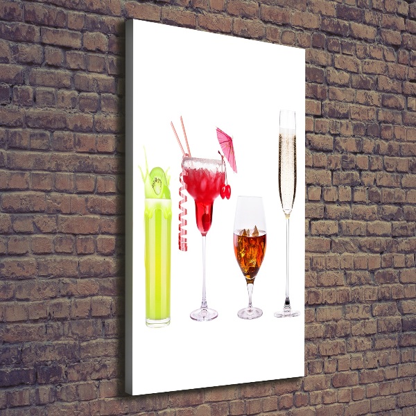 Foto auf leinwand vertikales Farbenfrohe Cocktails