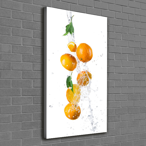 Foto leinwand vertikales Orangen