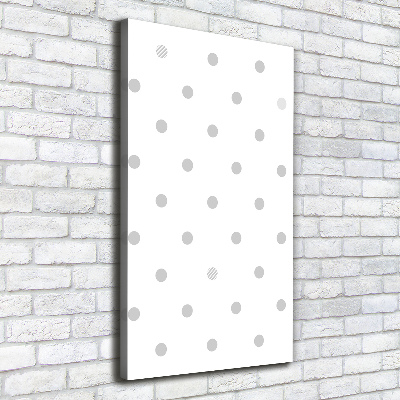 Foto leinwand vertikales Punkte und Herzen