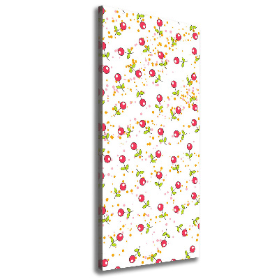 Wandbild vertikales Kirschen