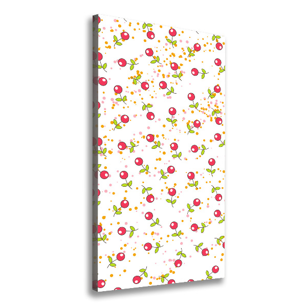 Wandbild vertikales Kirschen