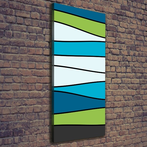 Foto leinwand vertikales Bunte Streifen