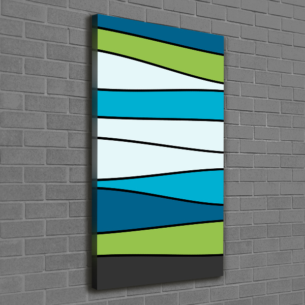 Foto leinwand vertikales Bunte Streifen