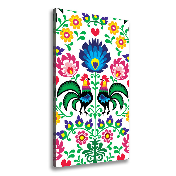 Foto auf leinwand vertikales Ethnisches Muster