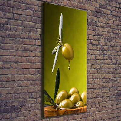 Wandbild vertikales Olivenöl