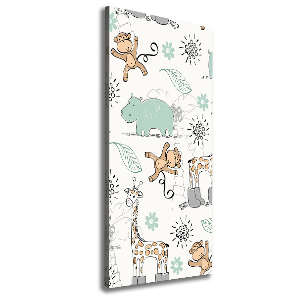 Foto leinwand vertikales Tiere Afrikas