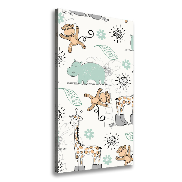 Foto leinwand vertikales Tiere Afrikas