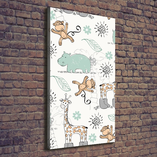 Foto leinwand vertikales Tiere Afrikas