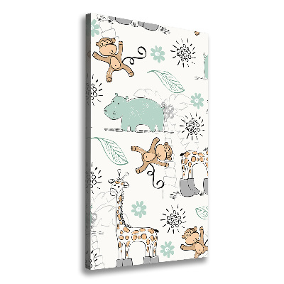 Foto leinwand vertikales Tiere Afrikas