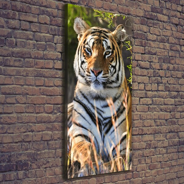 Wandbild vertikales Tiger