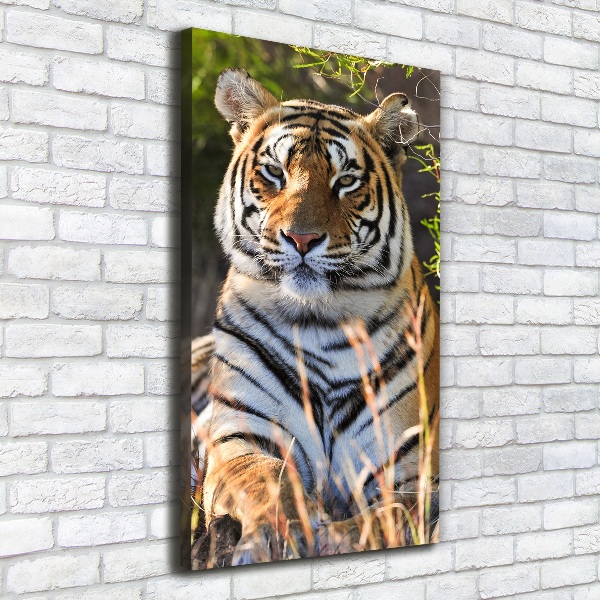 Wandbild vertikales Tiger