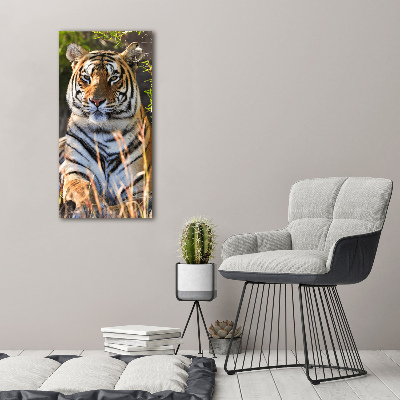 Wandbild vertikales Tiger