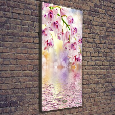 Wandbild vertikales Orchidee