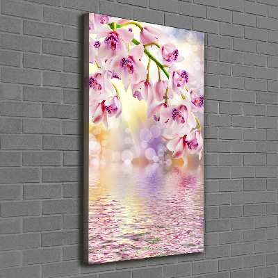 Wandbild vertikales Orchidee