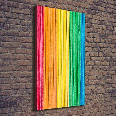 Foto leinwand vertikales Bunte Streifen