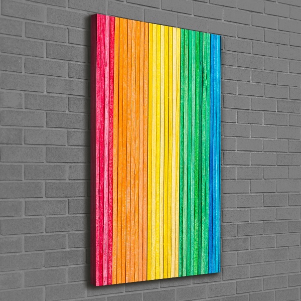 Foto leinwand vertikales Bunte Streifen