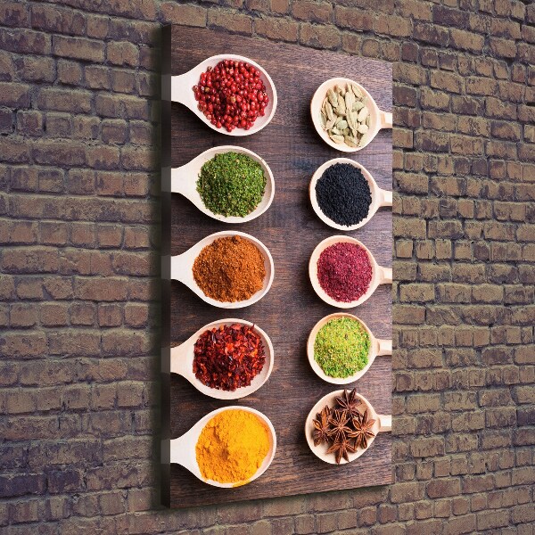 Foto auf leinwand vertikales Gewürze