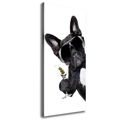 Foto leinwand vertikales Piez mit Martini