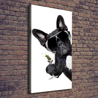 Foto leinwand vertikales Piez mit Martini