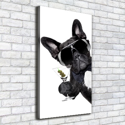 Foto leinwand vertikales Piez mit Martini