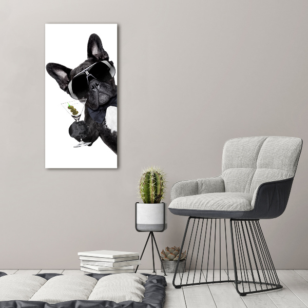 Foto leinwand vertikales Piez mit Martini