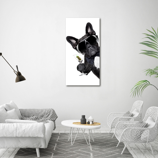 Foto leinwand vertikales Piez mit Martini