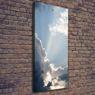 Foto leinwand vertikales Wolken am Himmel