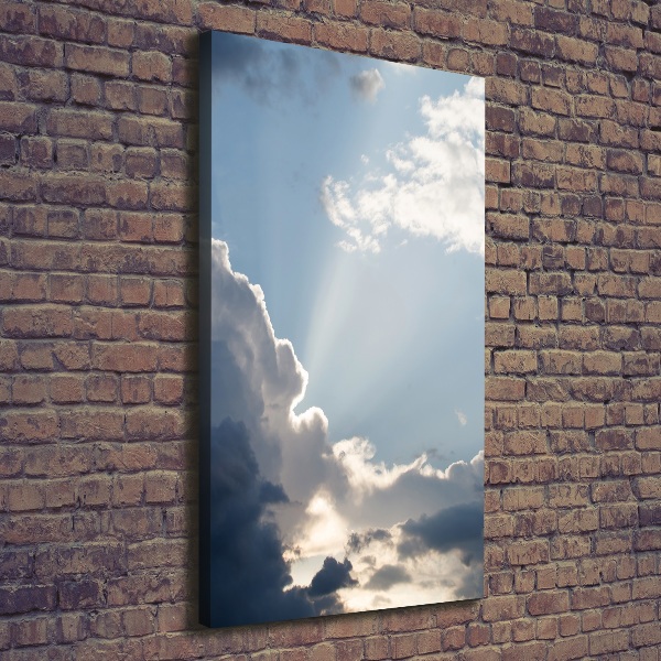 Foto leinwand vertikales Wolken am Himmel