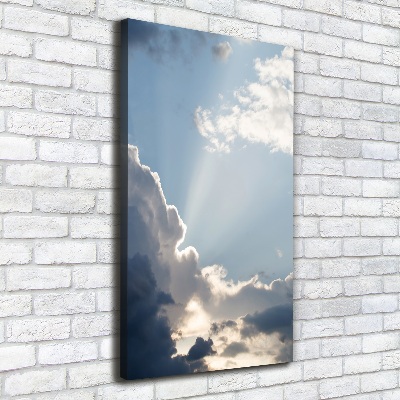 Foto leinwand vertikales Wolken am Himmel