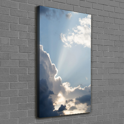 Foto leinwand vertikales Wolken am Himmel