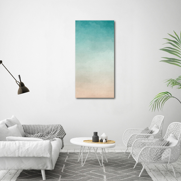 Foto auf leinwand vertikales Rauch