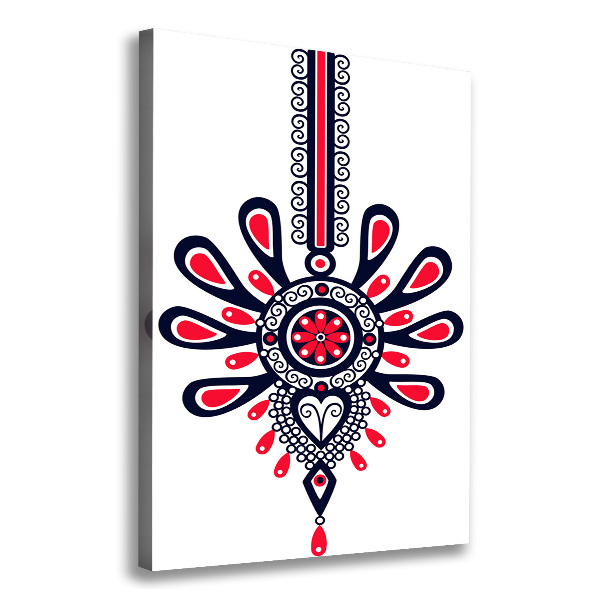 Foto auf leinwand vertikales Polnisches Volksmuster