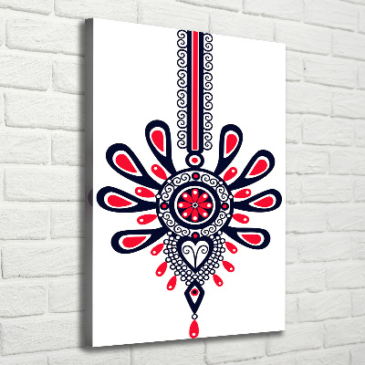 Foto auf leinwand vertikales Polnisches Volksmuster