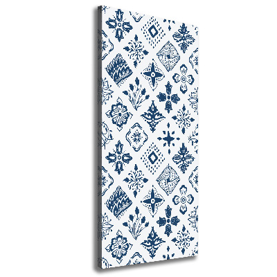 Foto auf leinwand vertikales Blumenmuster