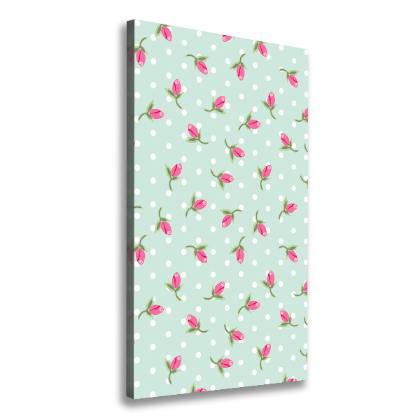 Foto auf leinwand vertikales Rosen