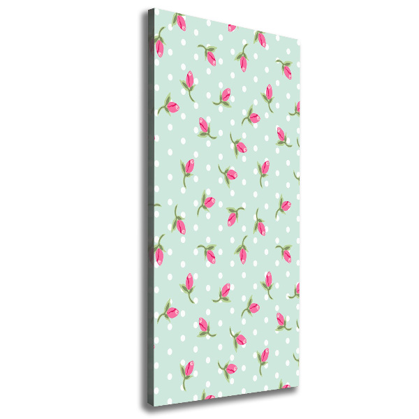 Foto auf leinwand vertikales Rosen