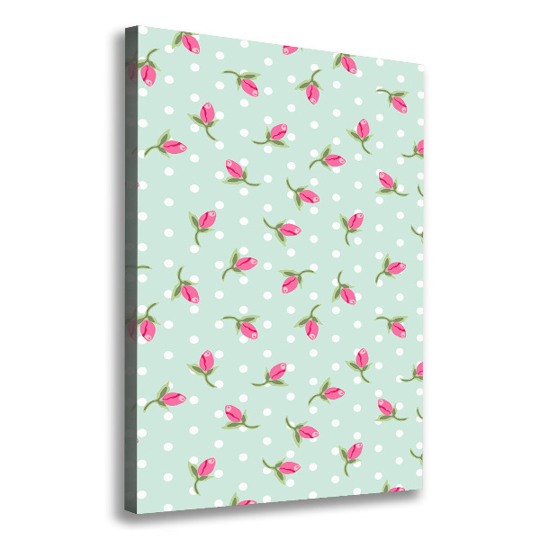 Foto auf leinwand vertikales Rosen