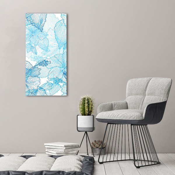 Wandbild vertikales Hawaiianische Blumen