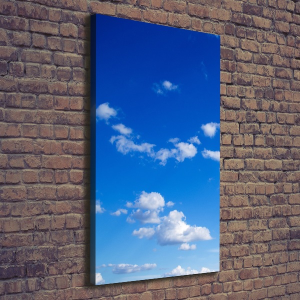 Foto leinwand vertikales Wolken am Himmel