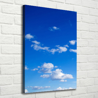 Foto leinwand vertikales Wolken am Himmel