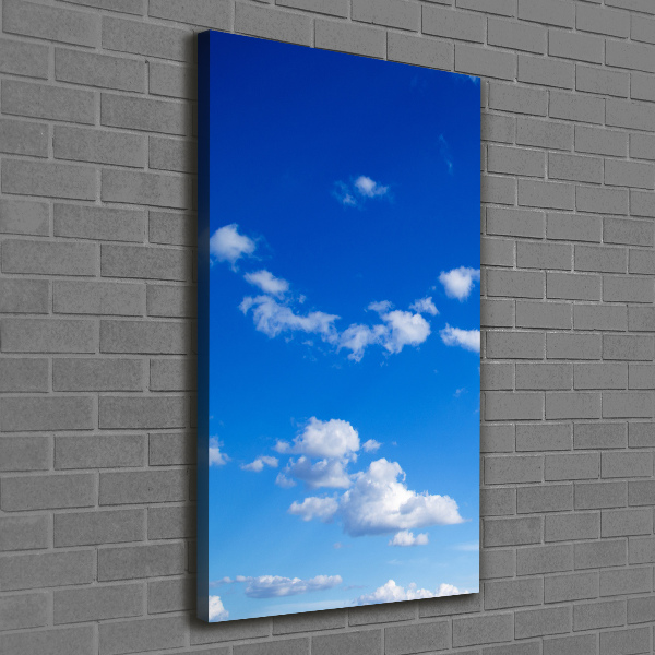 Foto leinwand vertikales Wolken am Himmel