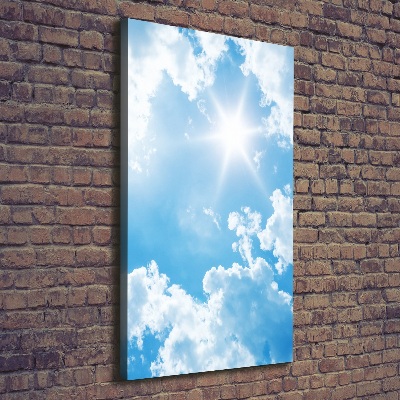 Foto auf leinwand vertikales Wolken am Himmel